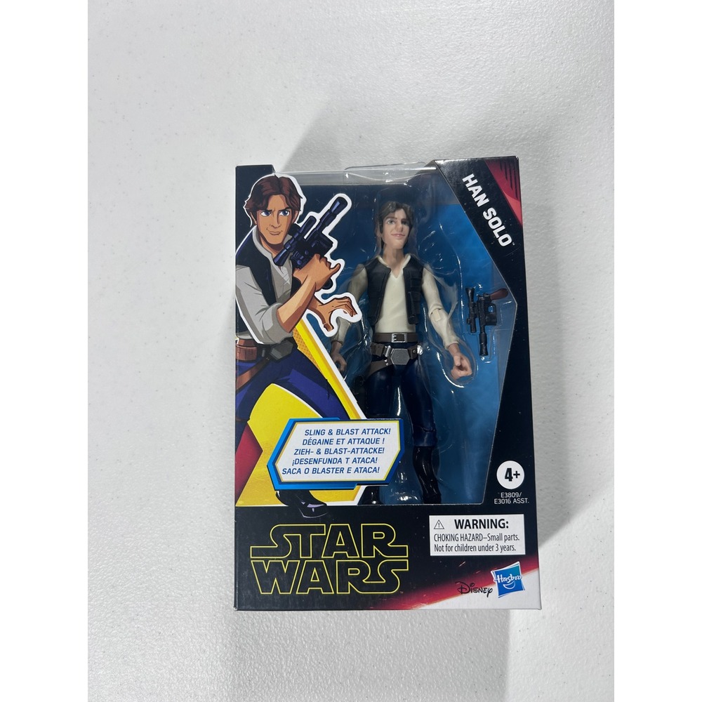 Star Wars Galaxy of Adventures Han Solo‎ Action Figure 4+ Sling & Blast Attack